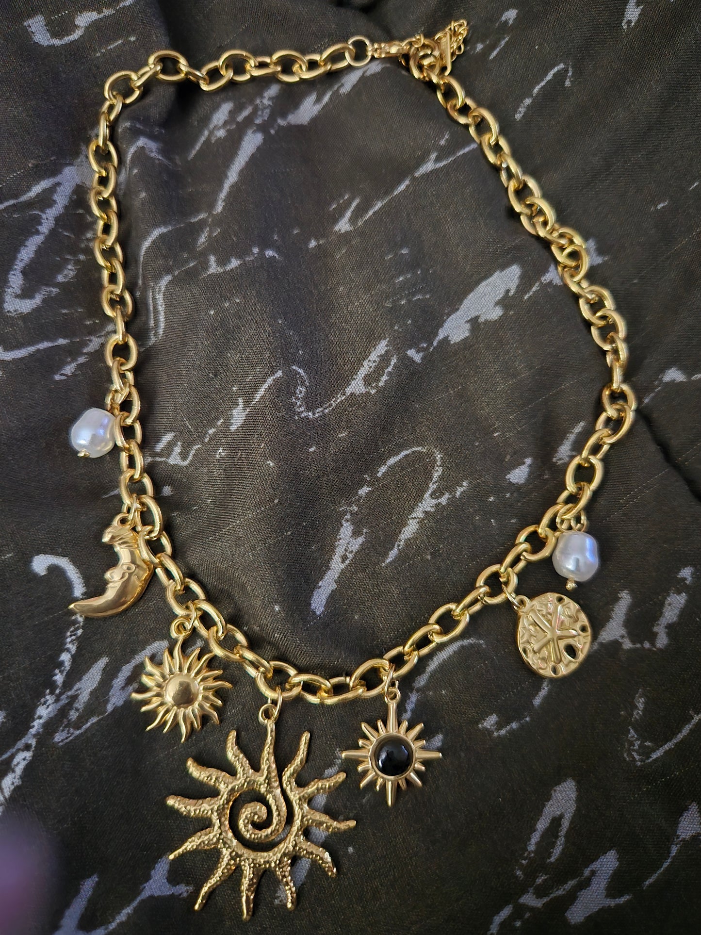 Sun Solstice Charm Necklace