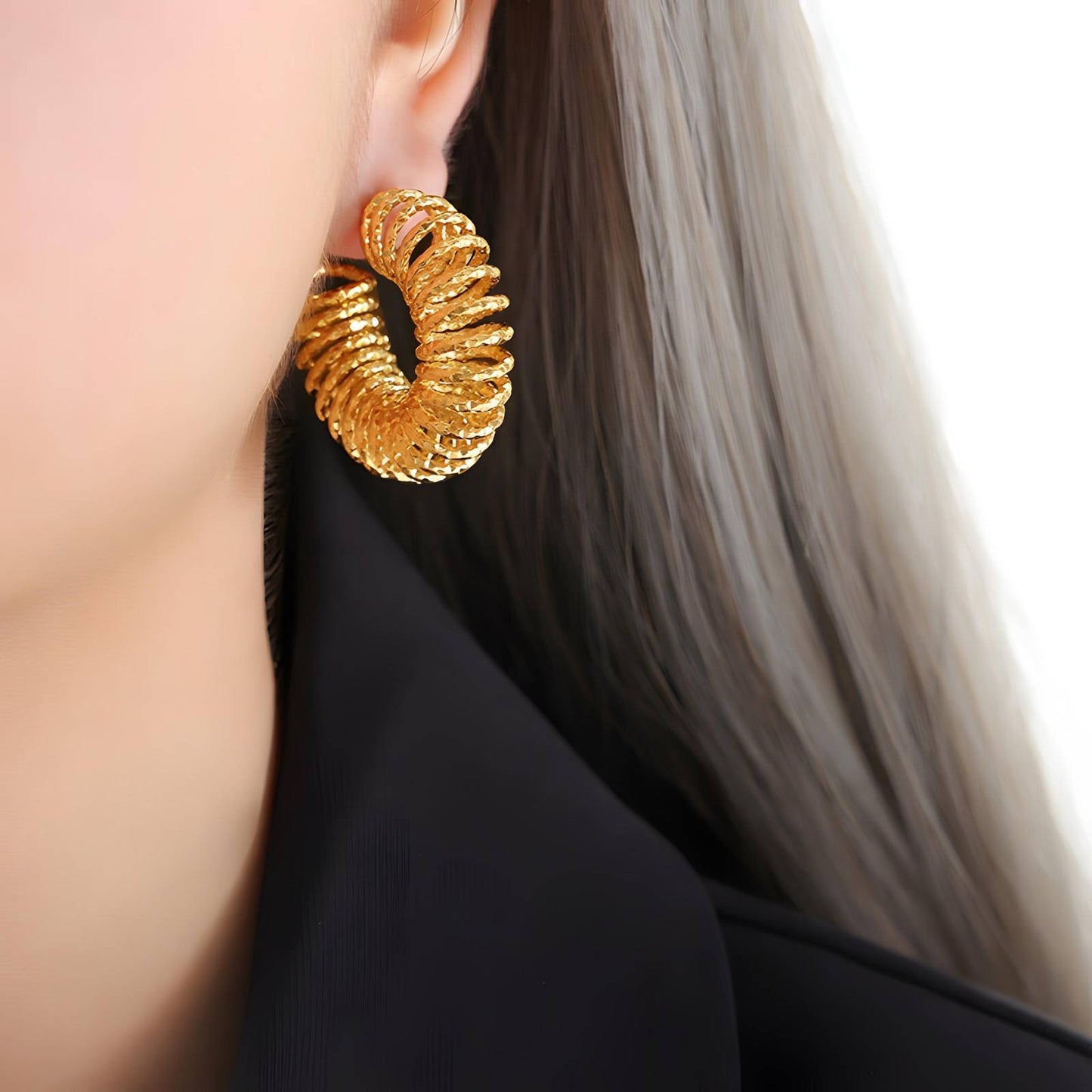 Spiral Hoop Earrings