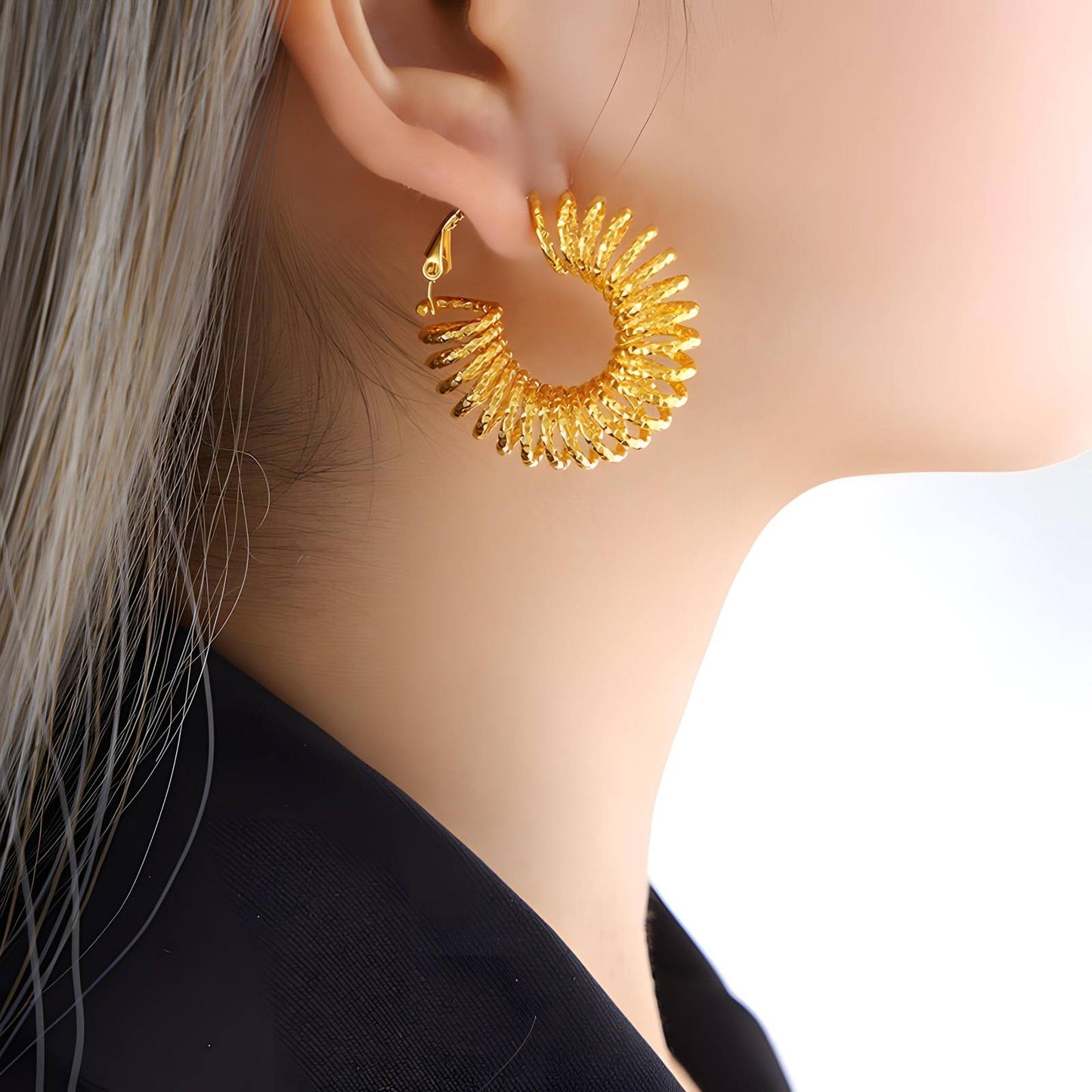 Spiral Hoop Earrings