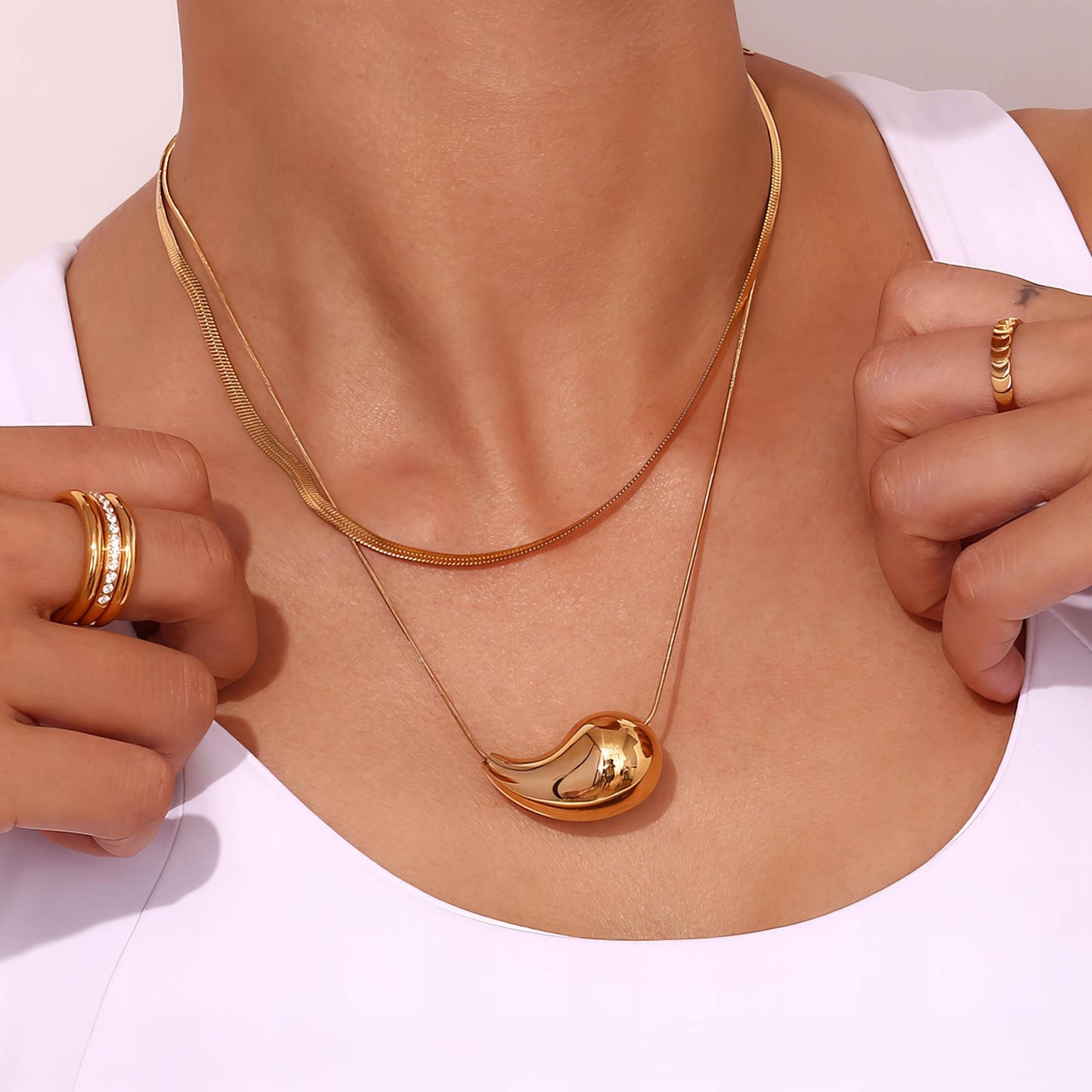 Ethereal Teardrop Necklace