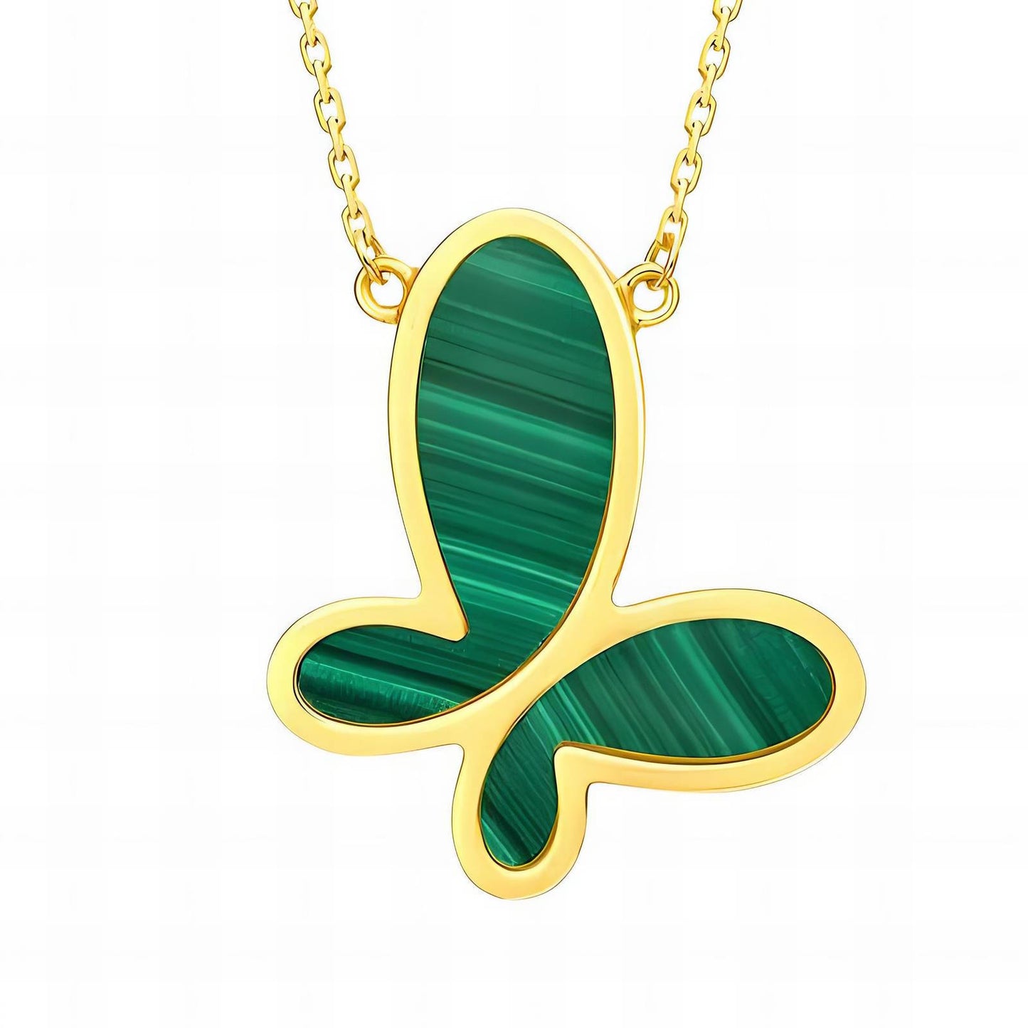 Green Butterfly Necklace