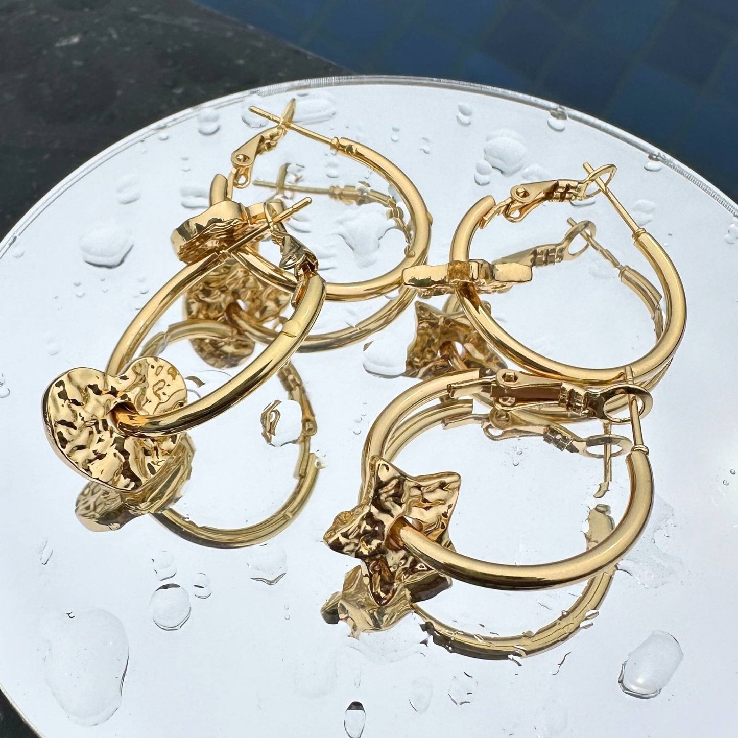 Heart Hoop Earrings