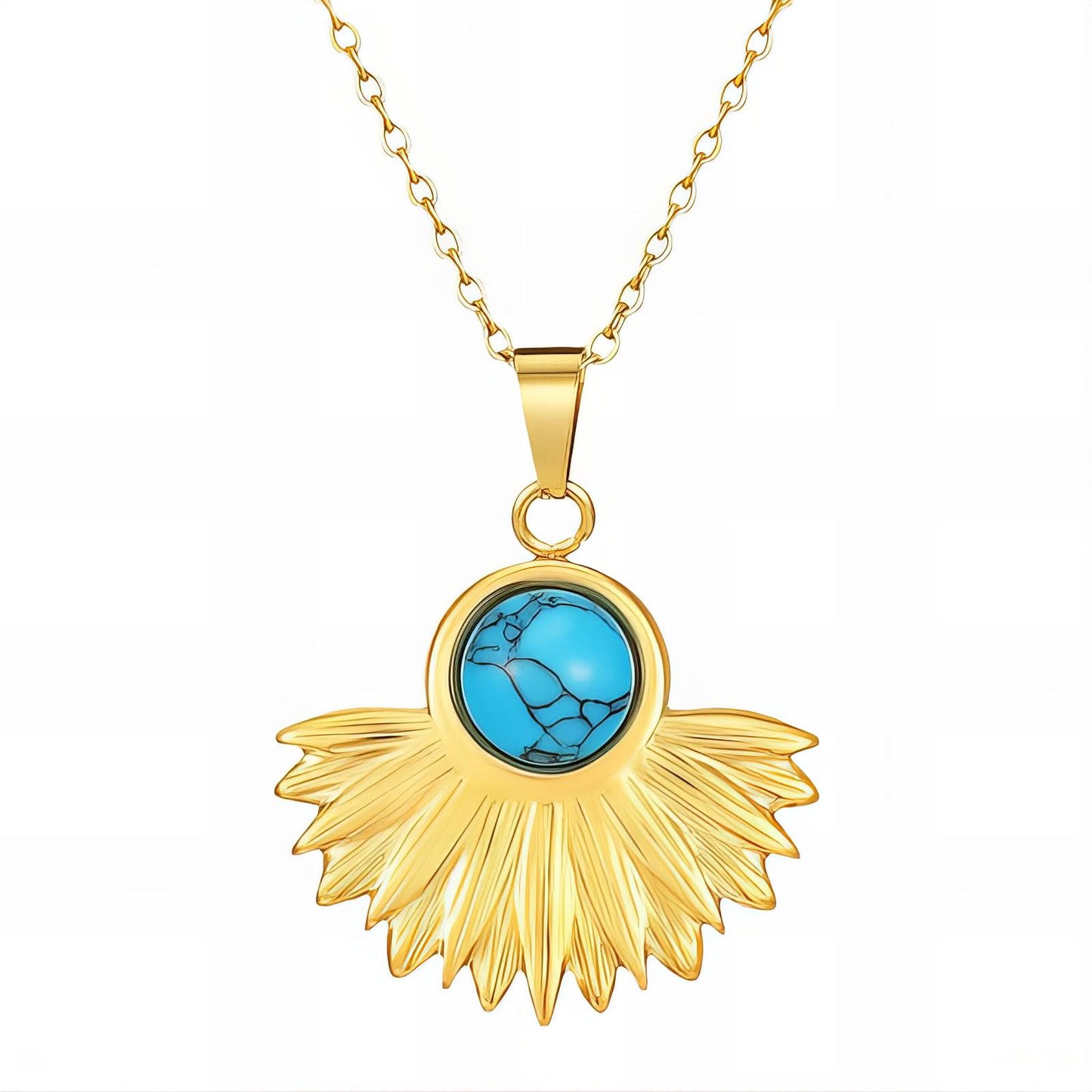 Blue Peacock Necklace