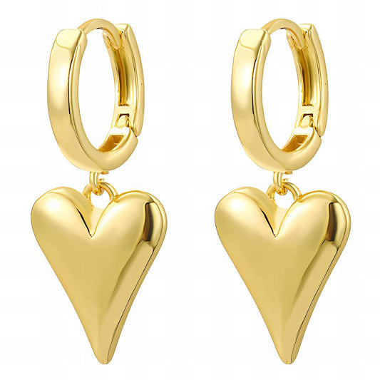 Heart Huggie Earrings