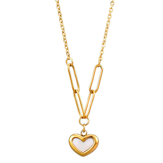 Celeste Heart Link Necklace