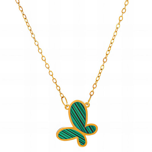 Green Butterfly Necklace