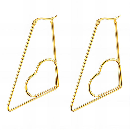 Triangle Hearts Earrings