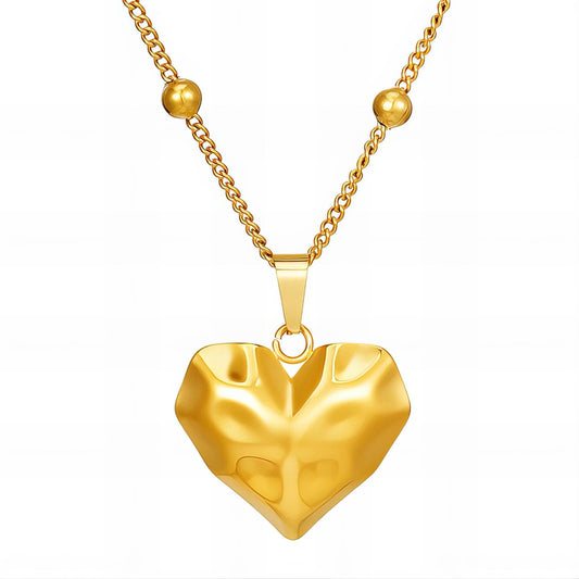 Puffed Heart Necklace