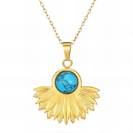 Blue Peacock Necklace