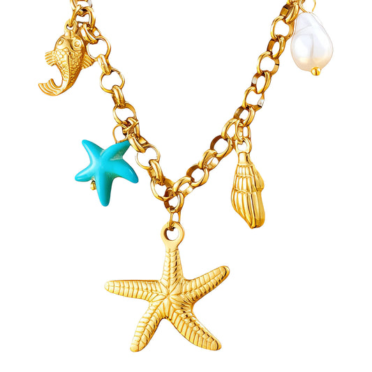 Stella Marina Charm Necklace